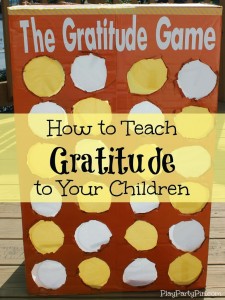 How to Teach Gratitude to Your Children: The #Gratitude #Game from playpartypin.com